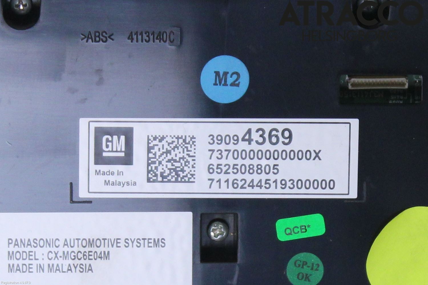 Opel ZAFIRA C 12-19 Stereo Radio Med Cd
