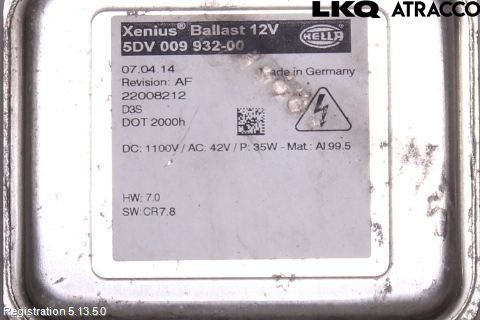 Opel INSIGNIA 09-16 Styreenhet Xenon