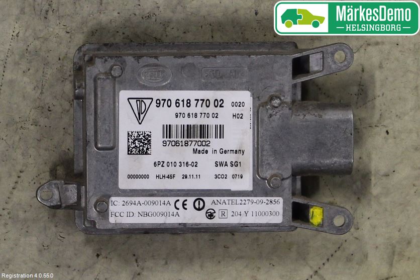 Porsche PANAMERA 09- Sensor Kollisjonsbeskyttelse