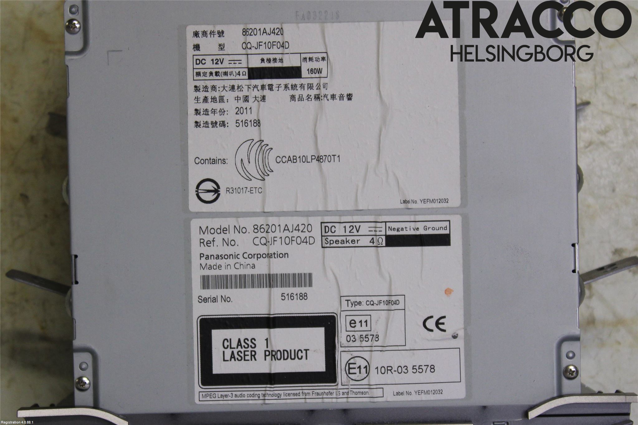 Subaru LEGACY 10-14 Stereo Radio Med Cd