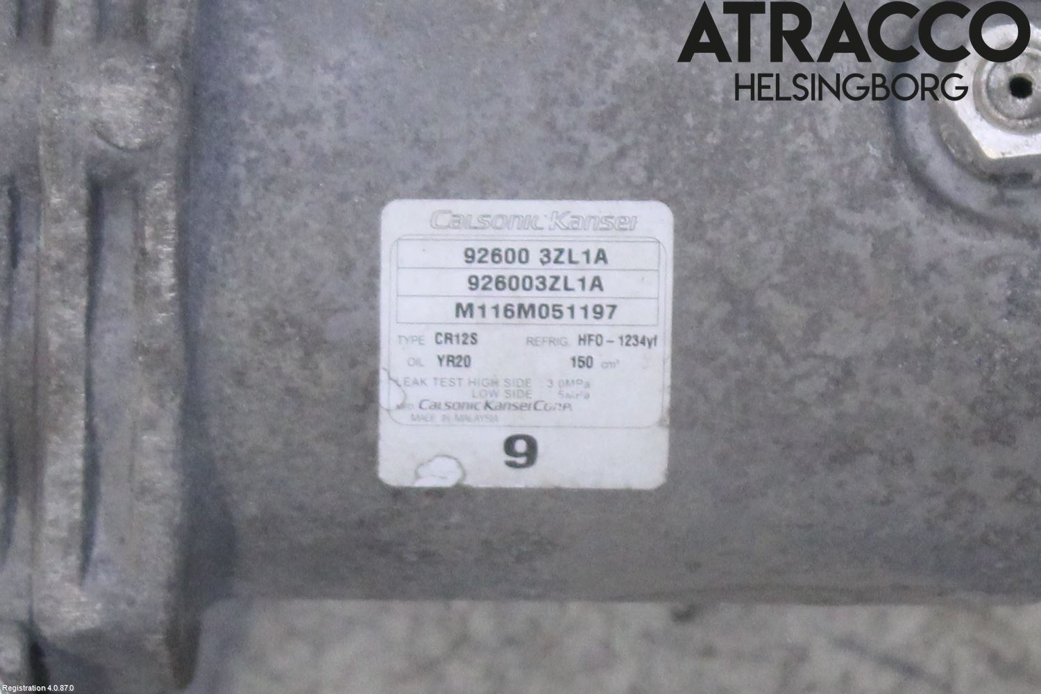 Nissan JUKE 14-19 Varme Ac Kompressor