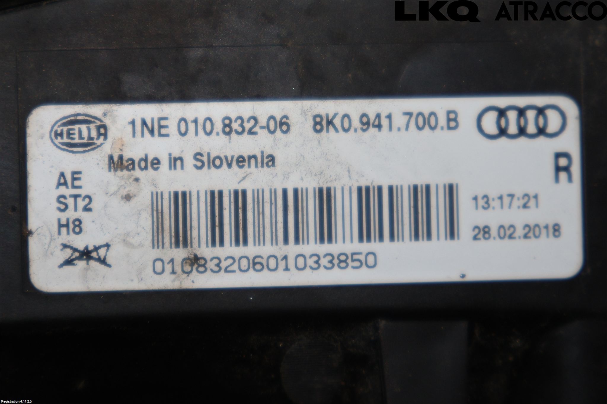 Audi A4 12-15 Frontlykt-Kurve-Tåkelys