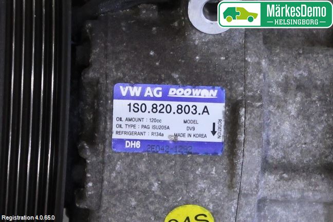 Seat Mii / Mii electric Varme Ac Kompressor