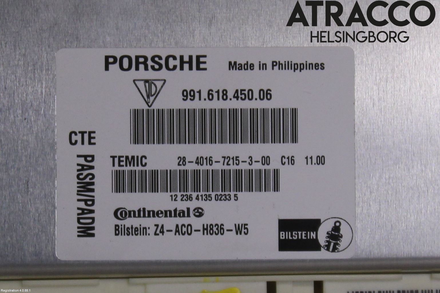 Porsche 911 64- Styreenhet Fjæring