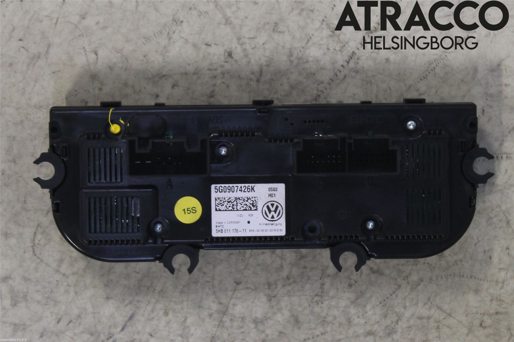 Volkswagen VW GOLF / E-GOLF VII 13-20 Varme Ac Betjening-Display