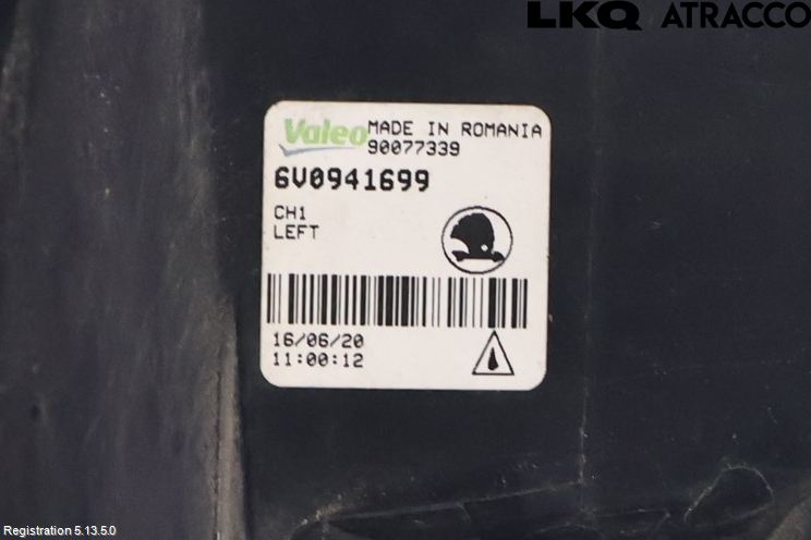 Skoda FABIA 15-21 Frontlykt-Kurve-Tåkelys