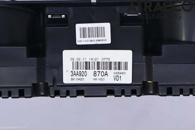 Volkswagen VW PASSAT 11-14 Instr Kombinert