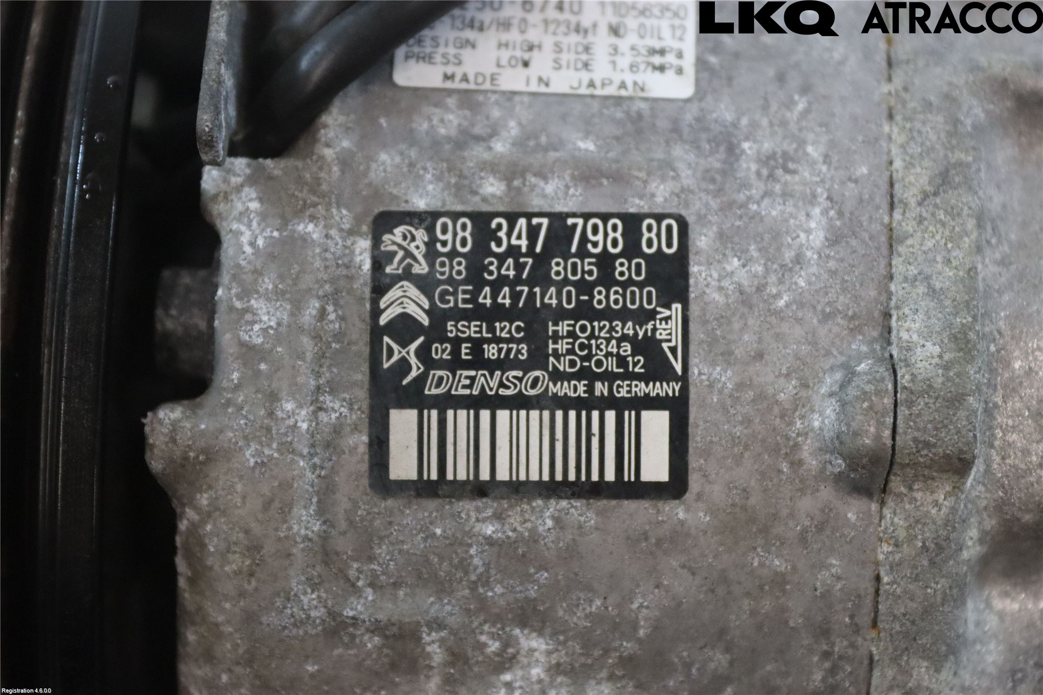 Peugeot 208/E-208 20- Varme Ac Kompressor