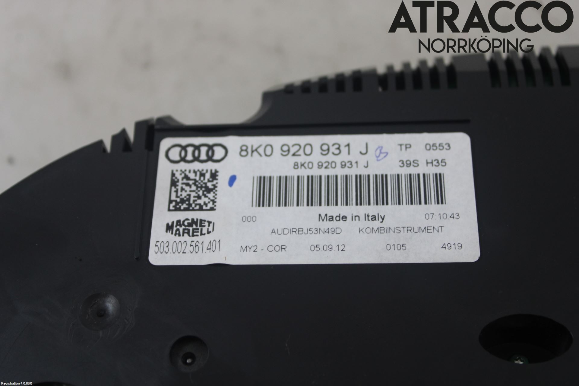 Audi A4 12-15 Instr Kombinert
