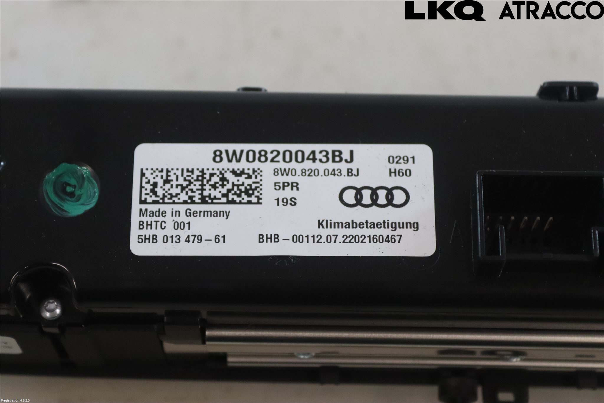 Audi A4/S4 B9 20- Varmeapparat Panel(Regulering)