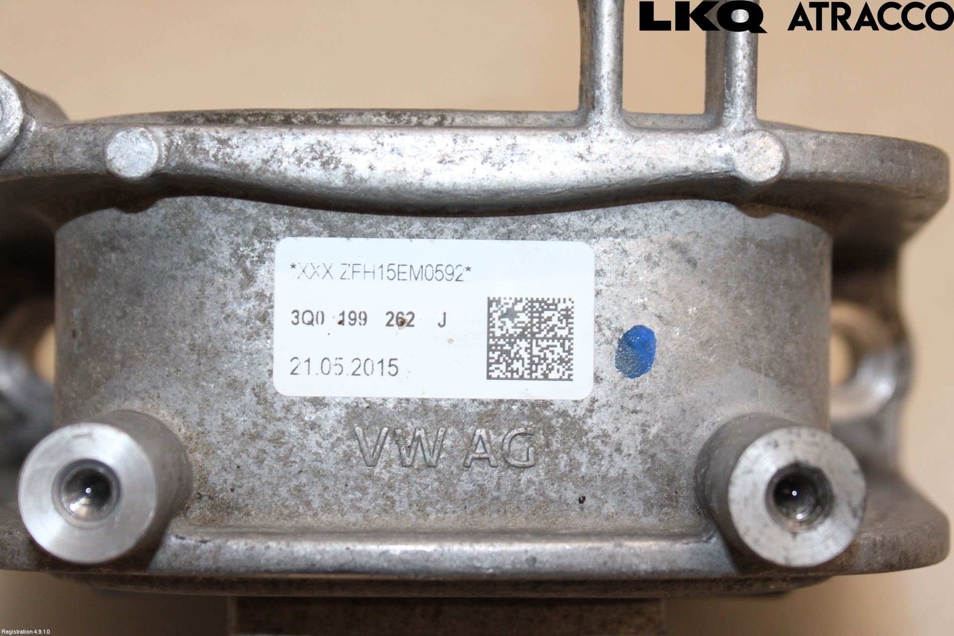 Volkswagen VW PASSAT 15-19 Motor Feste Stål-Alu