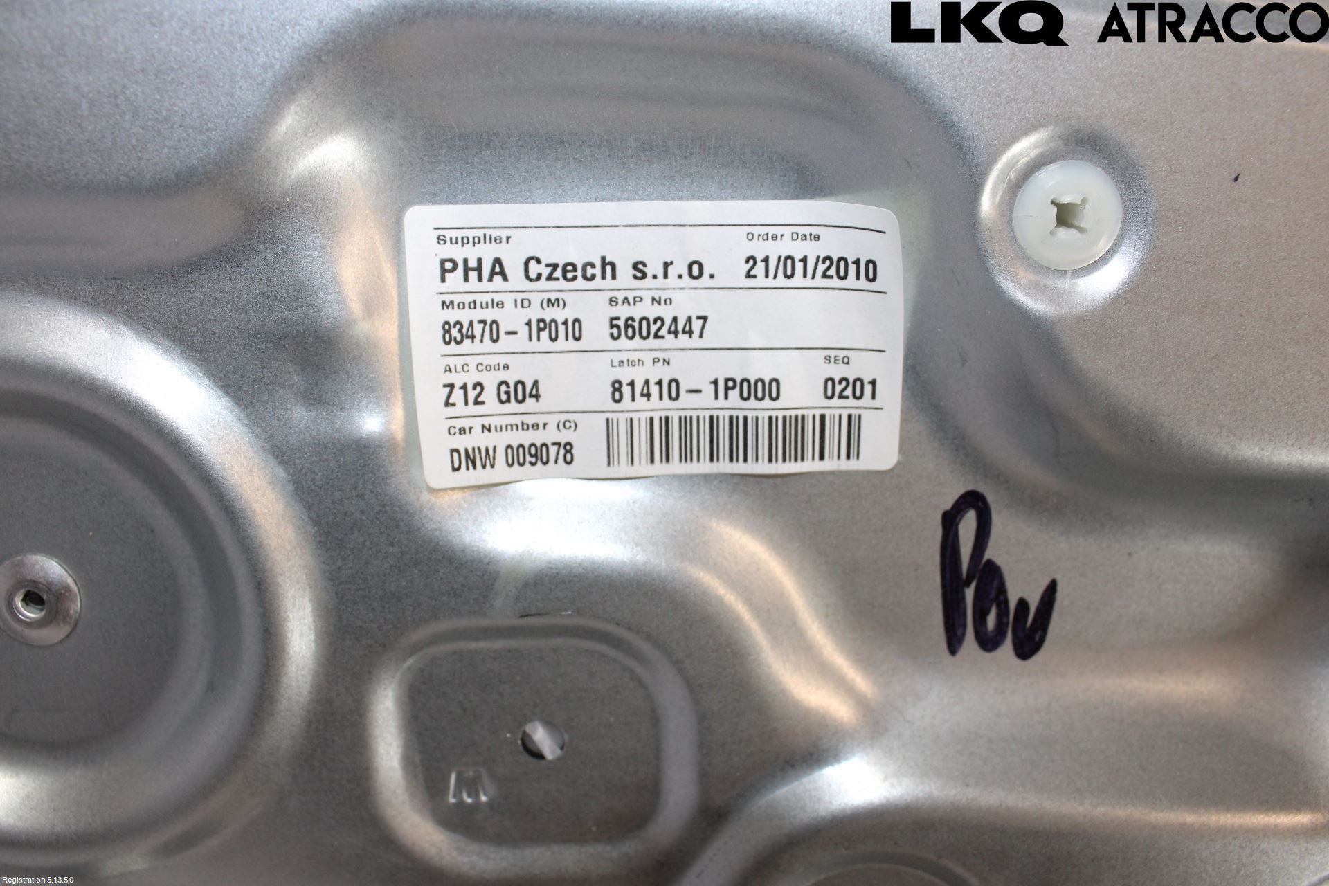Kia VENGA 10-19 Vindusheis El Komp