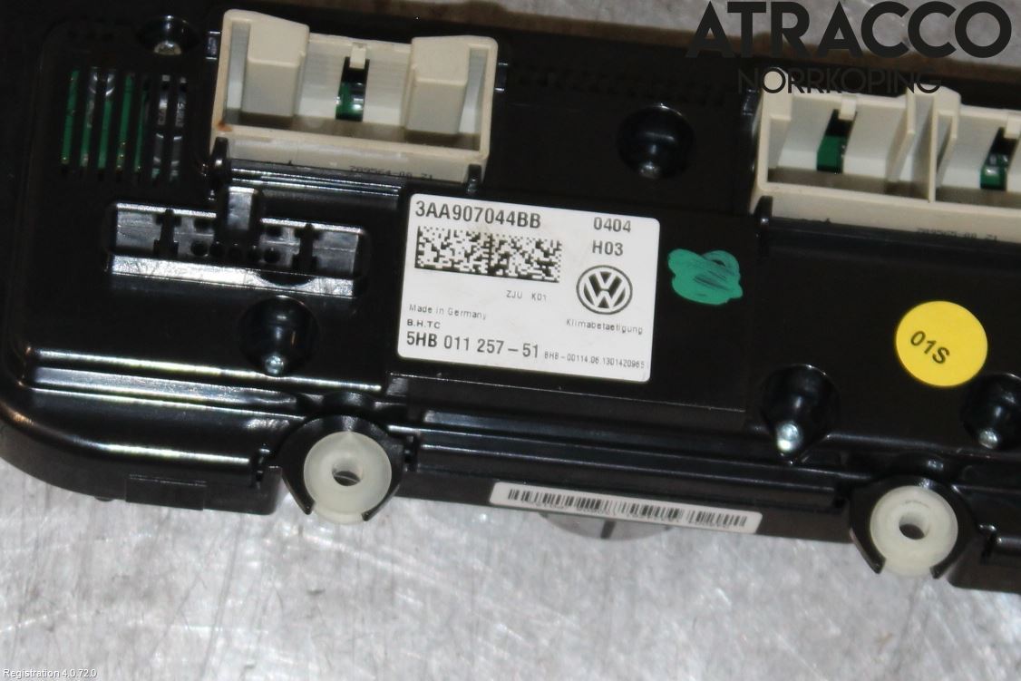 Volkswagen VW TOURAN 10-15 Varmeapparat Panel(Regulering)