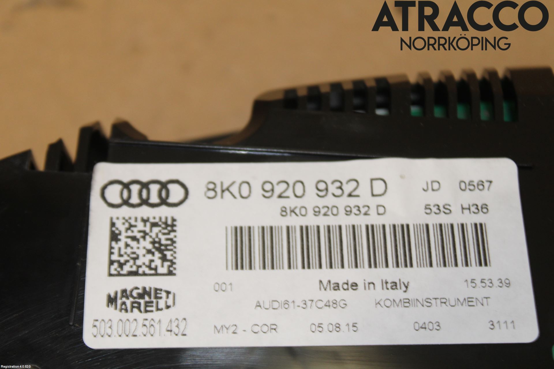 Audi A4 12-15 Instr Kombinert