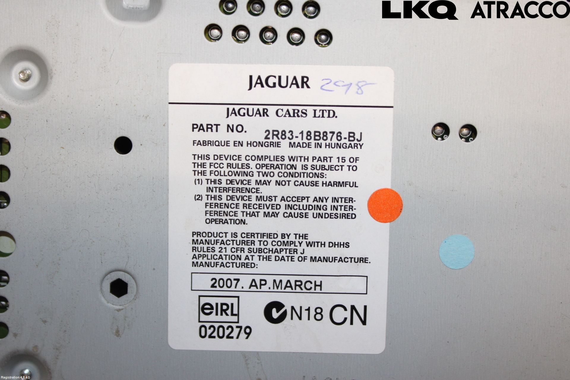 Jaguar S-TYPE Stereo Radio Med Cd