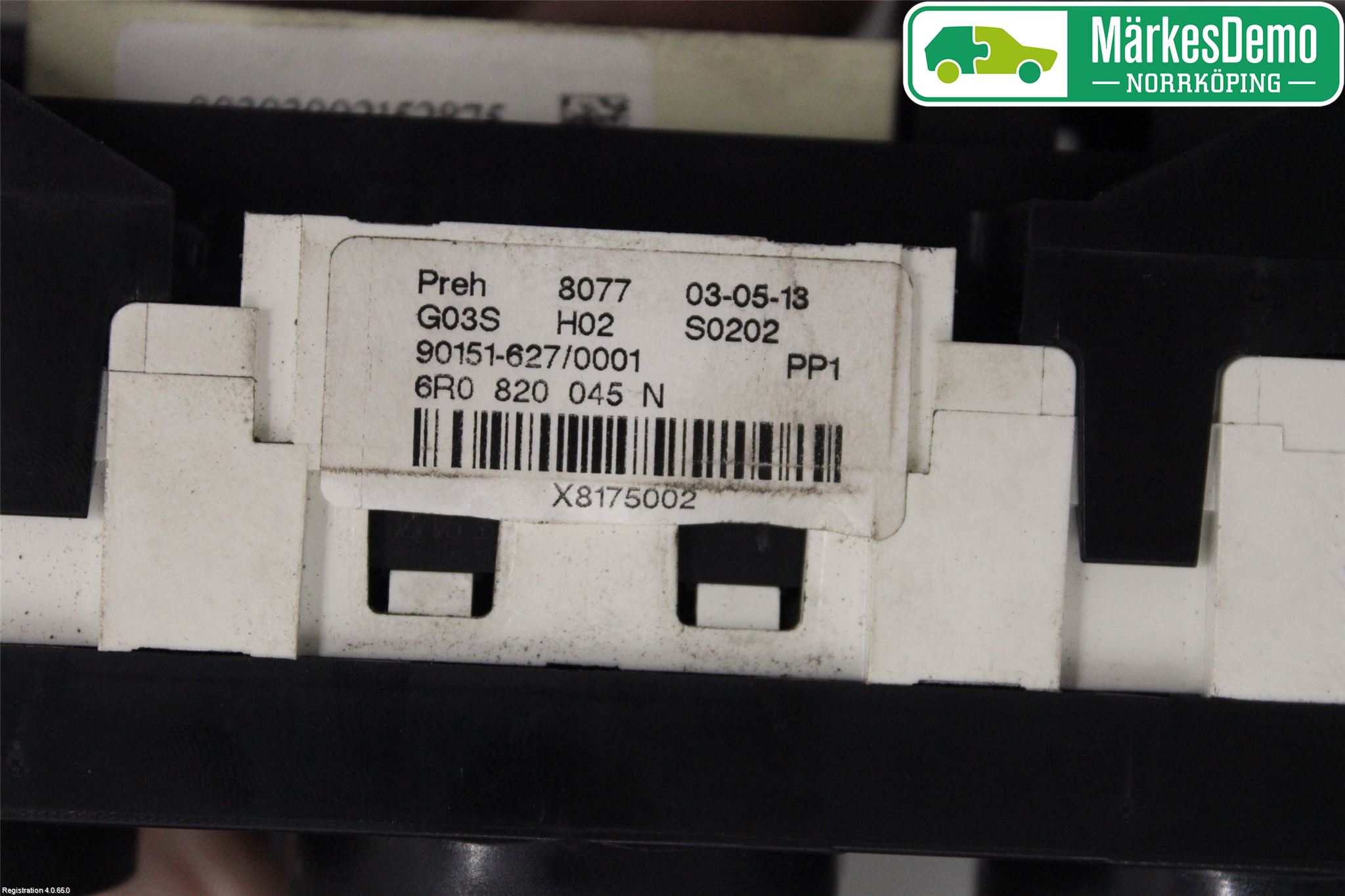 Volkswagen VW POLO 10-17 Varmeapparat Panel(Regulering)