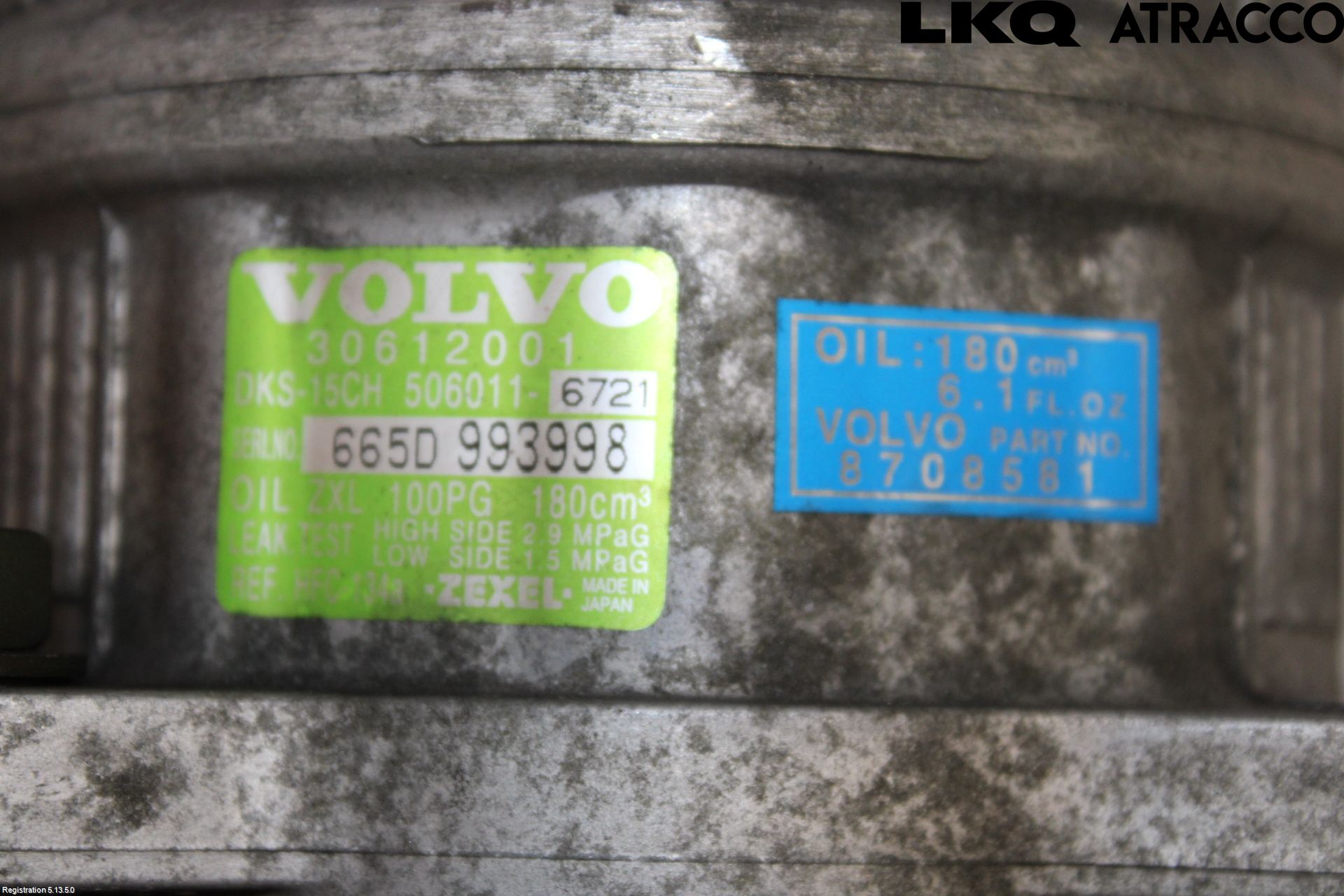 Volvo S40/V40    96-04 Varme Ac Kompressor