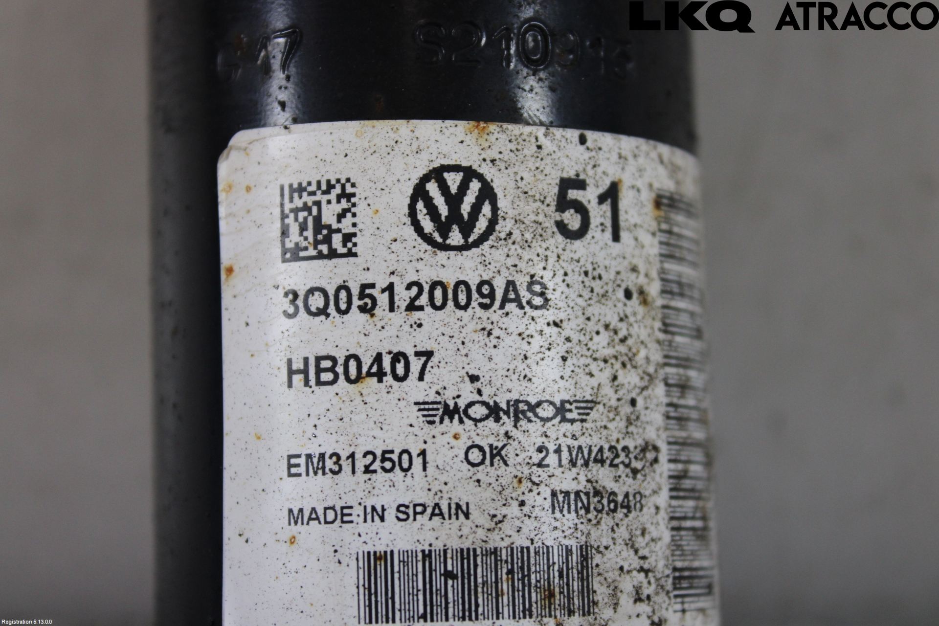 Volkswagen VW ARTEON 17- Støtdemper Bak