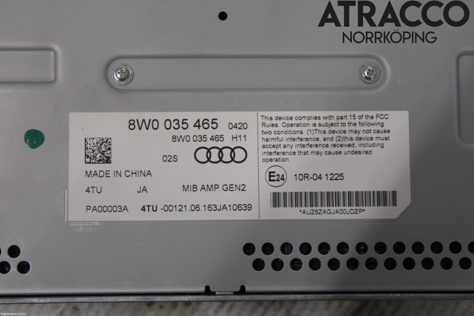 Audi A4/S4 B9 16-19 Stereo Forsterker