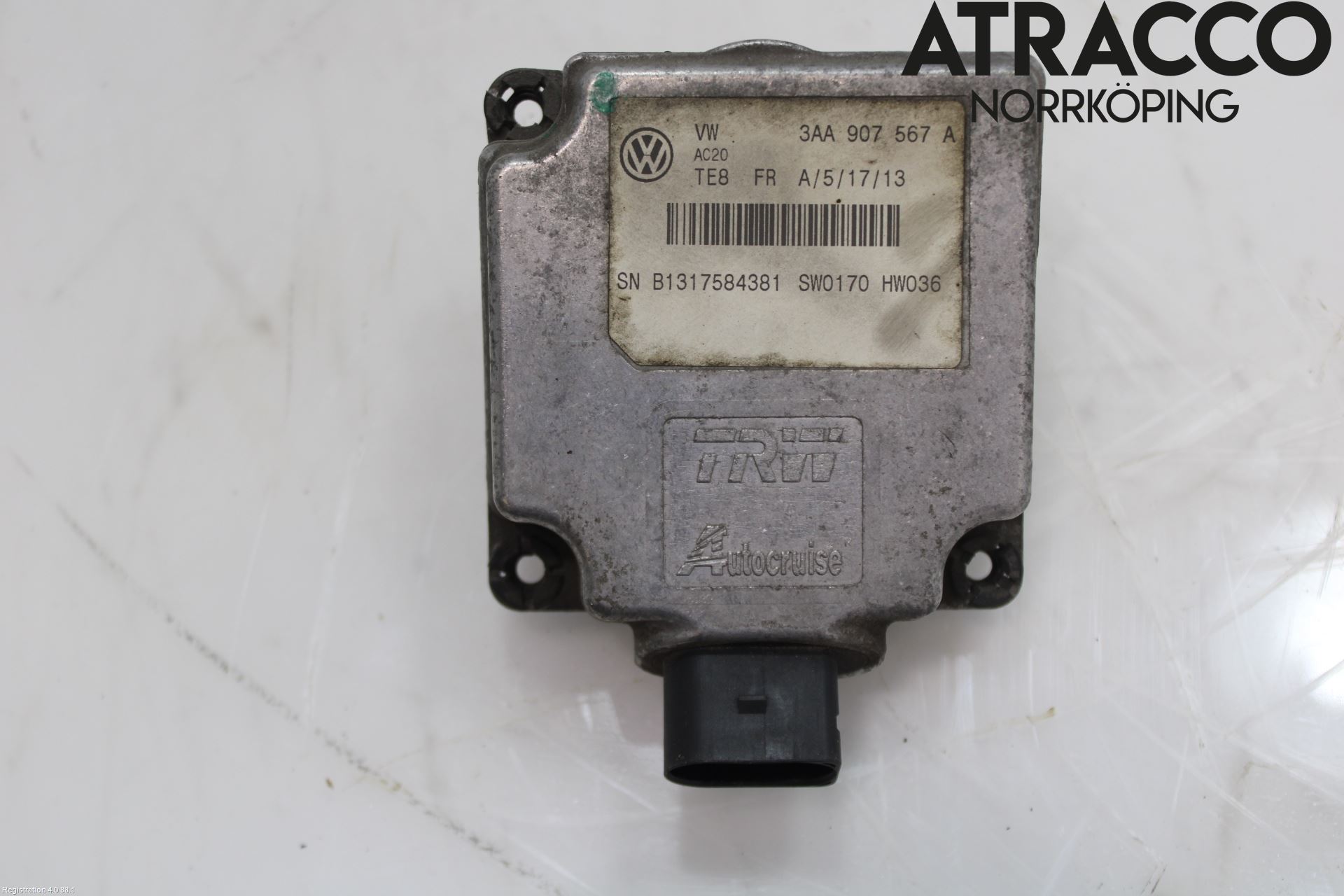 Volkswagen VW PASSAT CC 08-16 Sensor Kollisjonsbeskyttelse