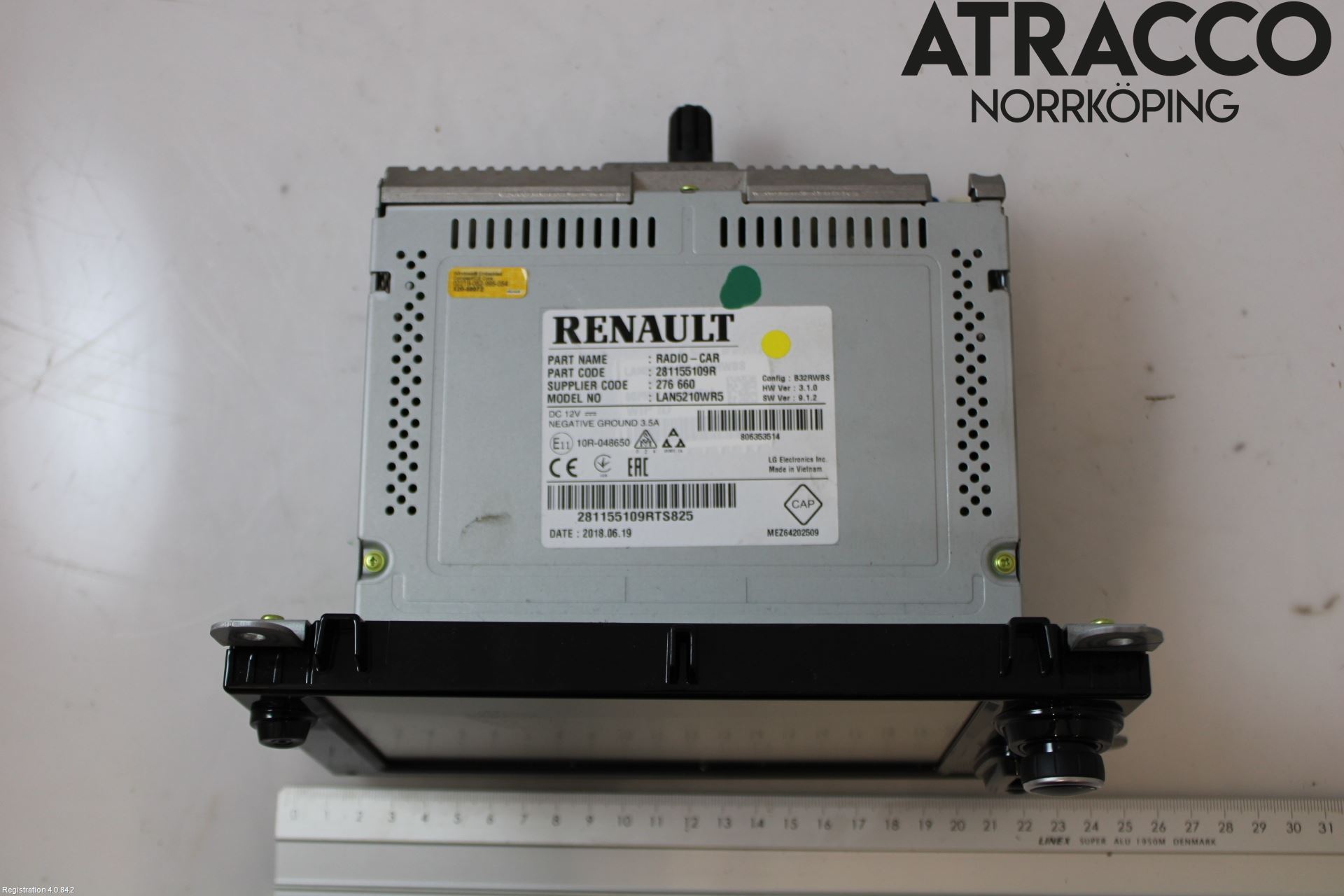 Renault CLIO IV 12-16 Stereo Radio Med Cd