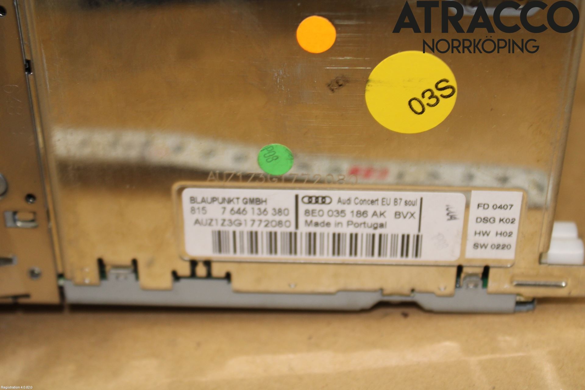 Audi A4/S4 05-07 Stereo Radio Med Cd