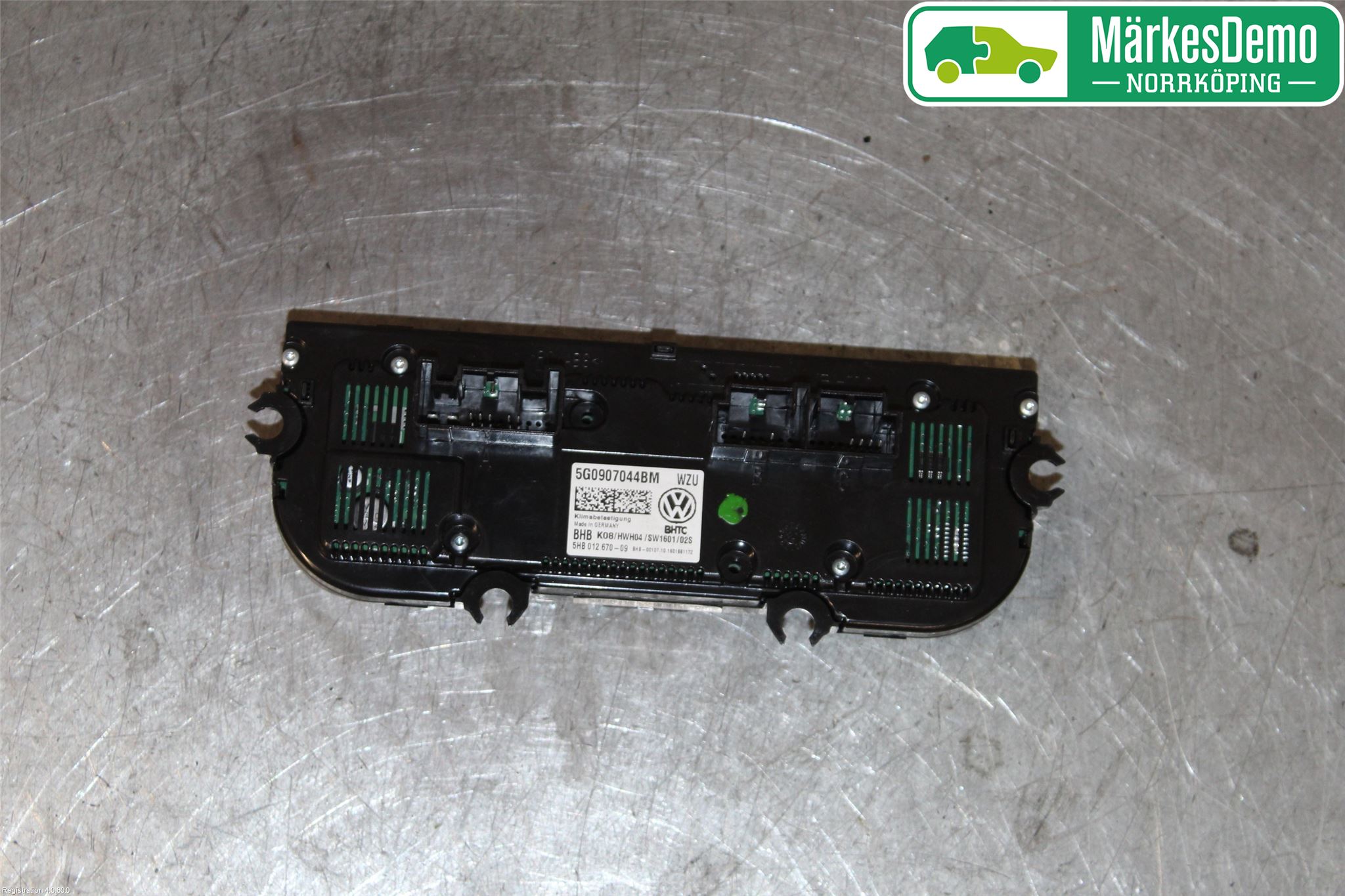 Volkswagen VW GOLF / E-GOLF VII 13-20 Varmeapparat Panel(Regulering)