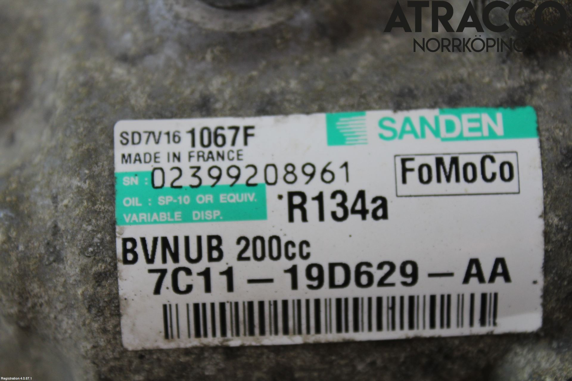 Ford TRANSIT    06-13 Varme Ac Kompressor