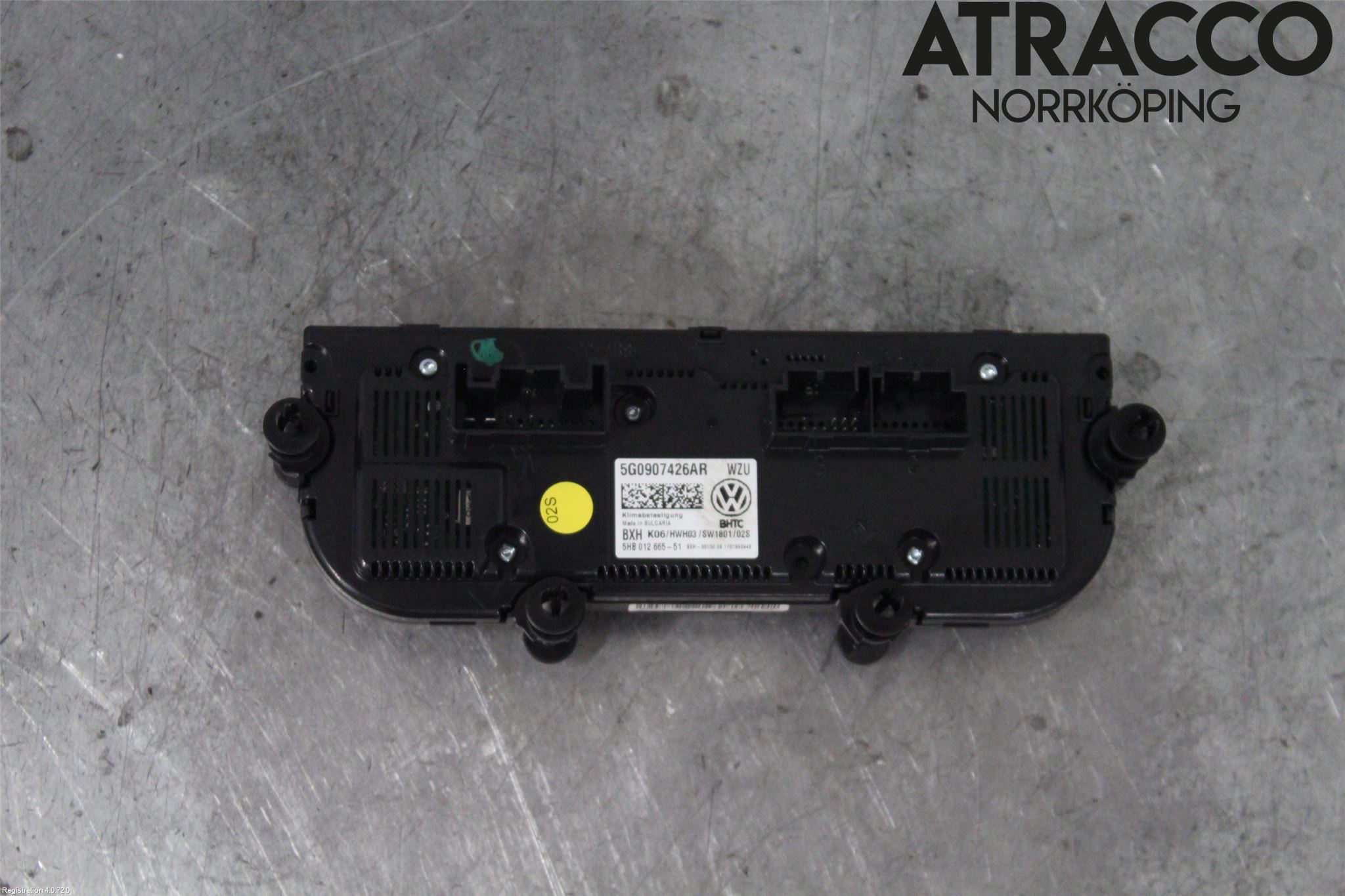 Volkswagen VW GOLF / E-GOLF VII 13-20 Varmeapparat Panel(Regulering)
