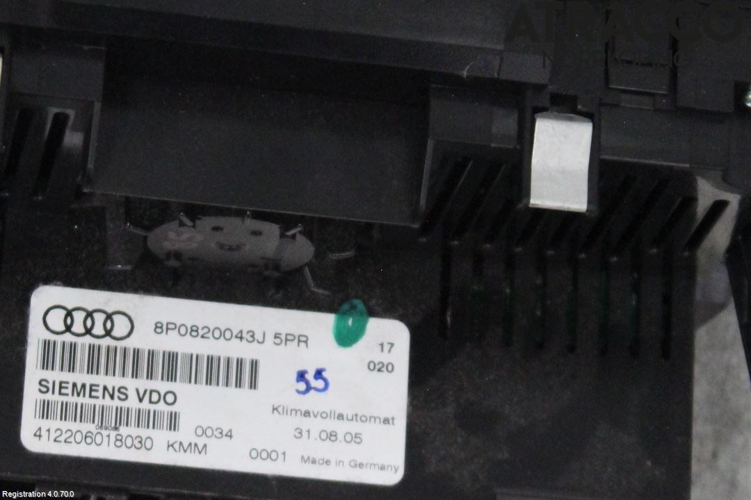 Audi A3/S3 05-13 Varmeapparat Panel(Regulering)