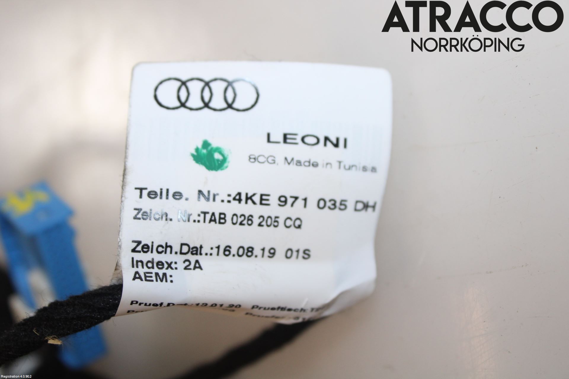 Audi E-TRON, S GE 19- Ledningsnett
