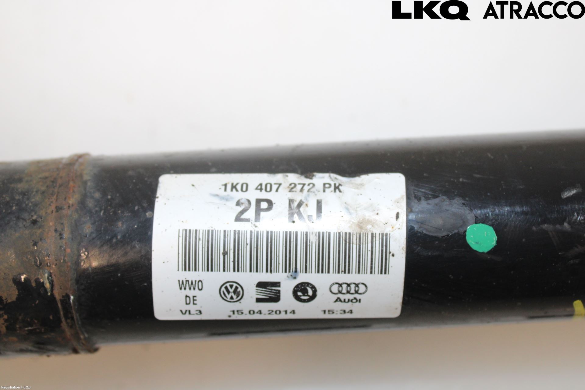 Volkswagen VW PASSAT 11-14 Drivaksel Foran Kompl Høyre