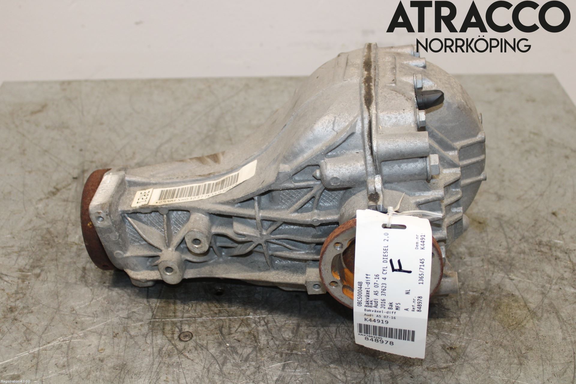 Audi A5 07-16 Bakaksel Kardang Bak -Diff
