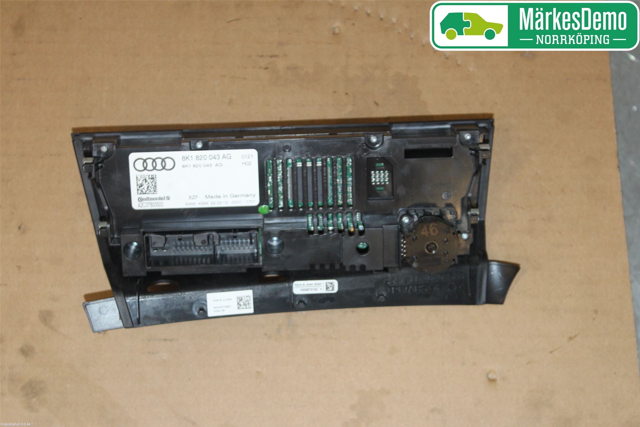Audi Q5 09-16 Varmeapparat Panel(Regulering)