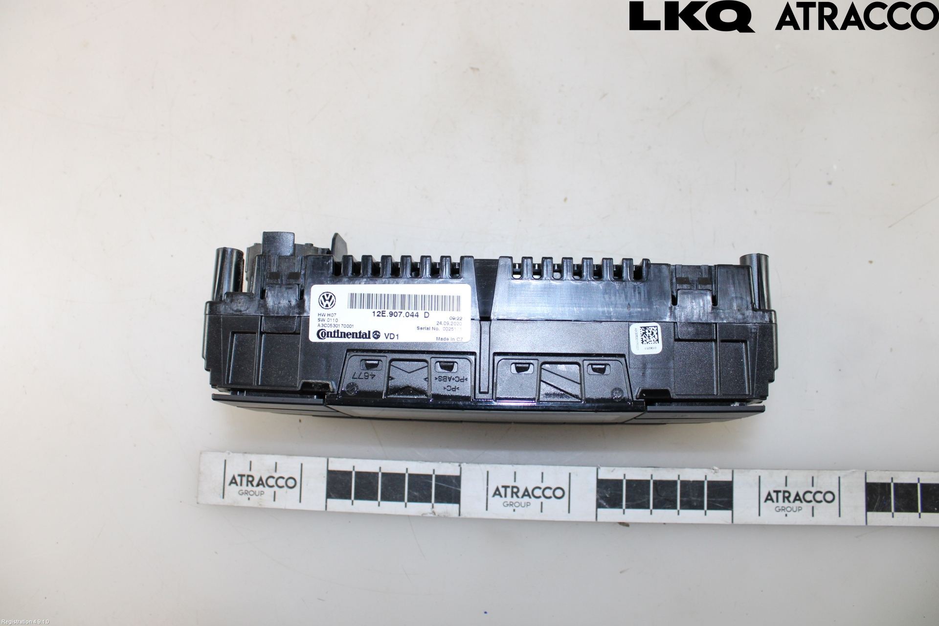 Volkswagen VW UP! / E-UP! Varme Ac Betjening-Display