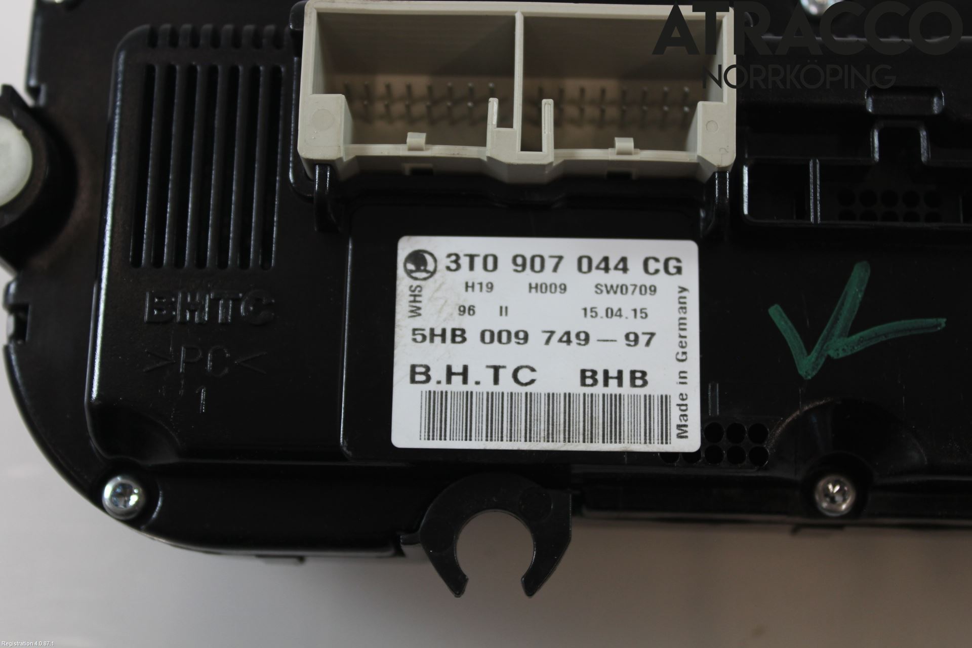 Skoda YETI Varmeapparat Panel(Regulering)