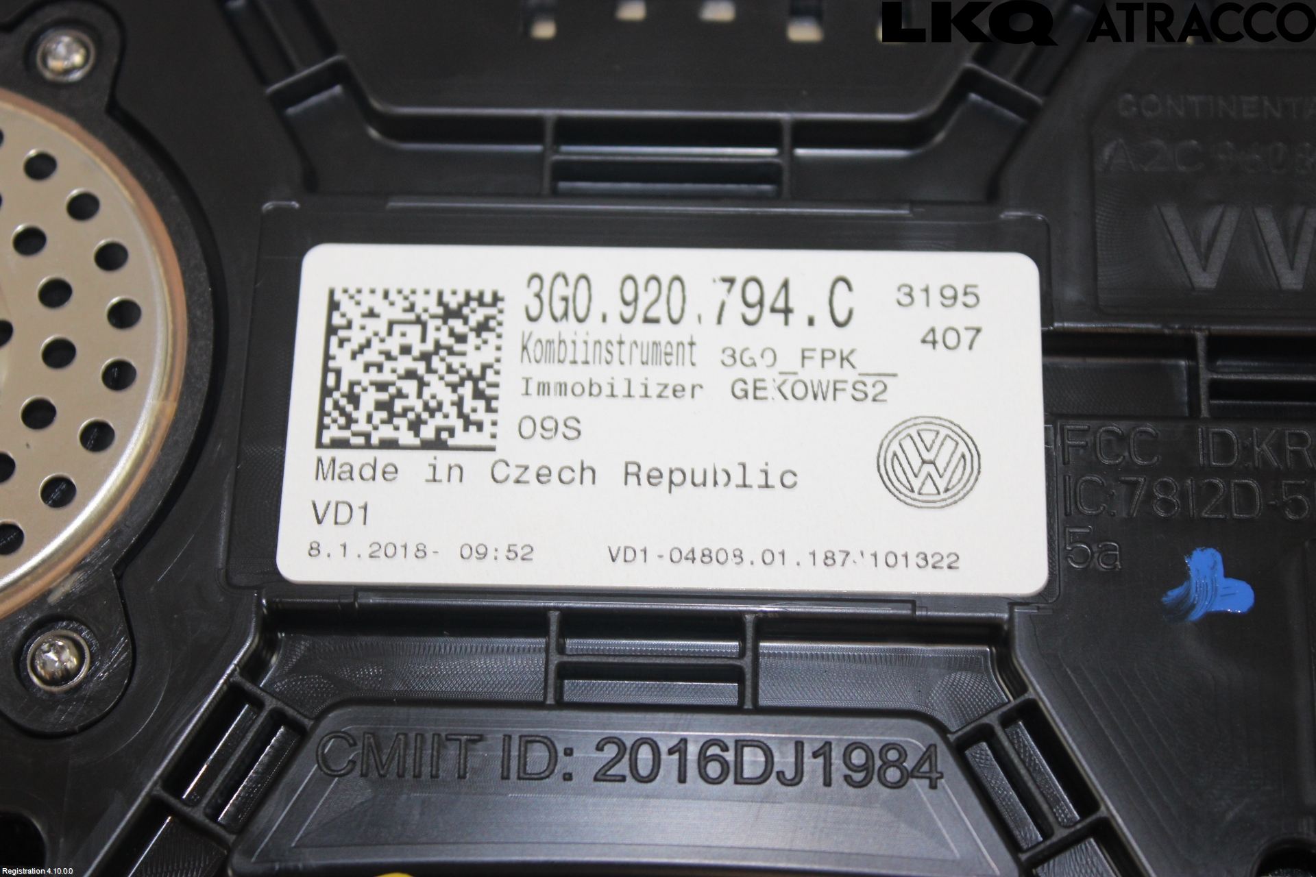 Volkswagen VW PASSAT 15-19 Instr Kombinert