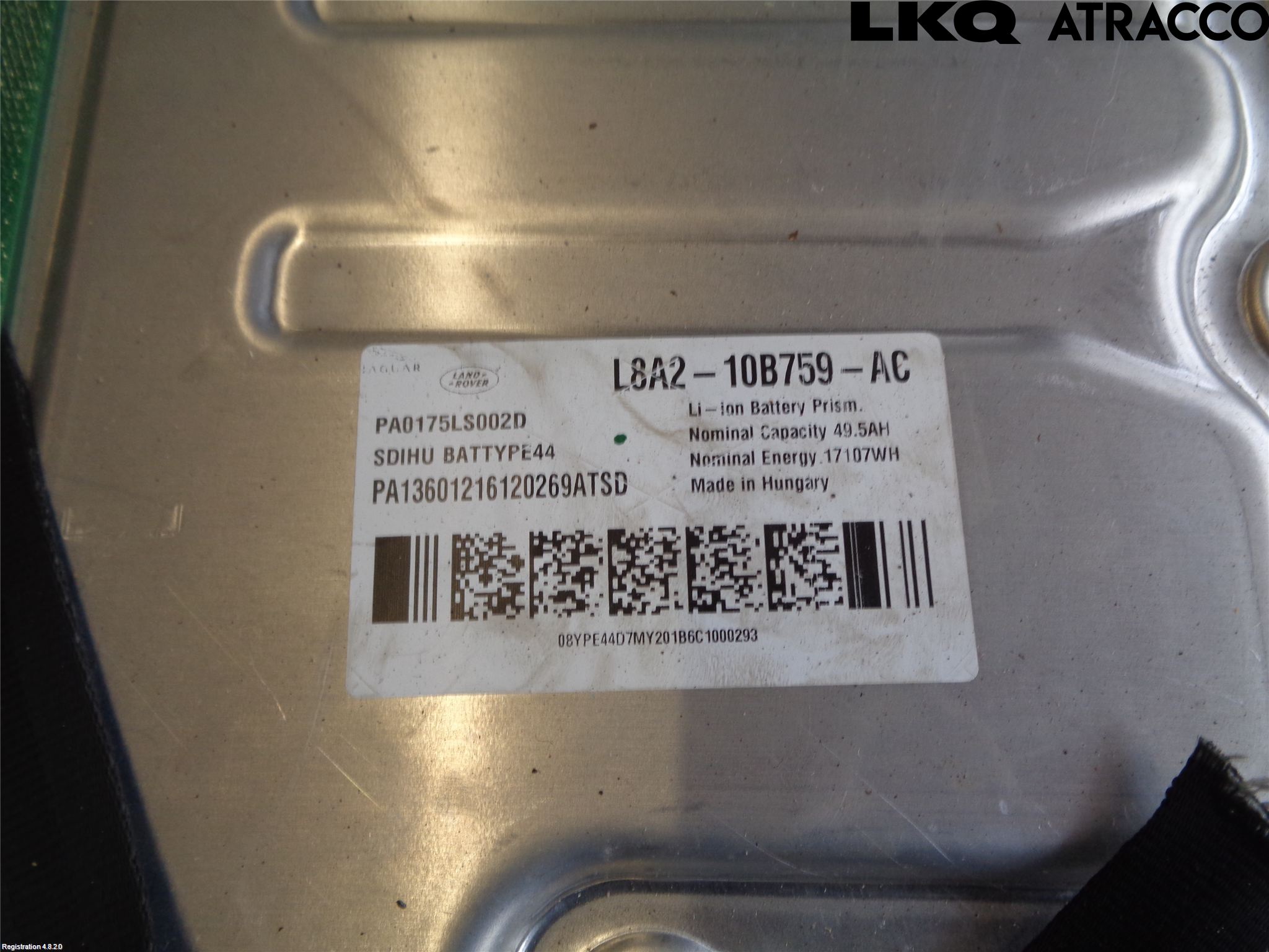 Landrover RANGE ROVER VELAR (L560) 17- Hybrid Batteri