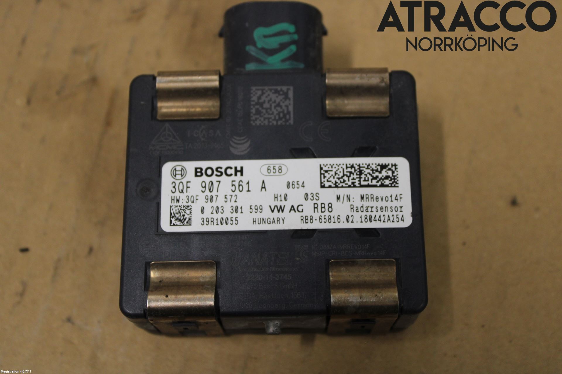Skoda OCTAVIA (5E) 13-20 Sensor Kollisjonsbeskyttelse