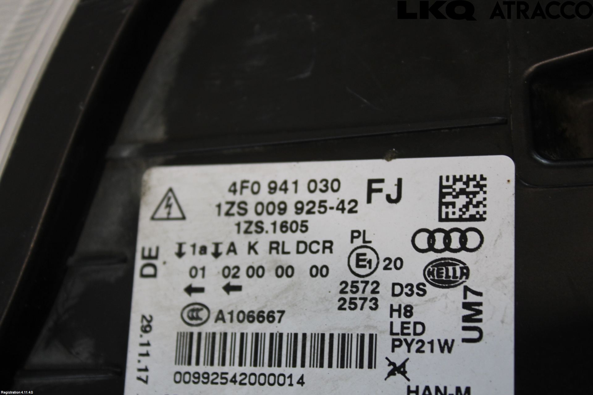 Audi A6/S6     05-11 Frontlykt Høyre