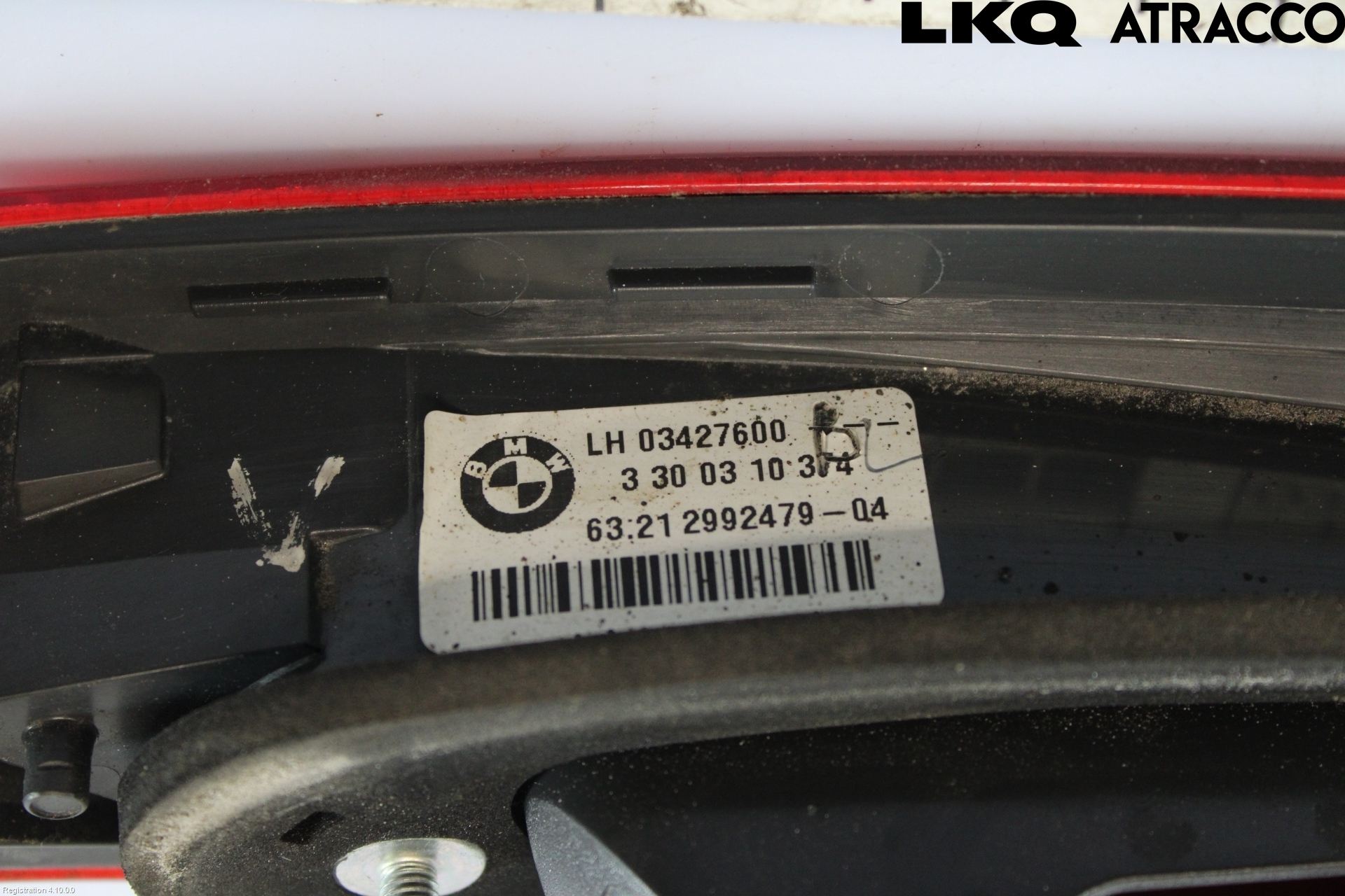 BMW X1 E84 10-15 Baklykt Venstre  På Luke(Indre