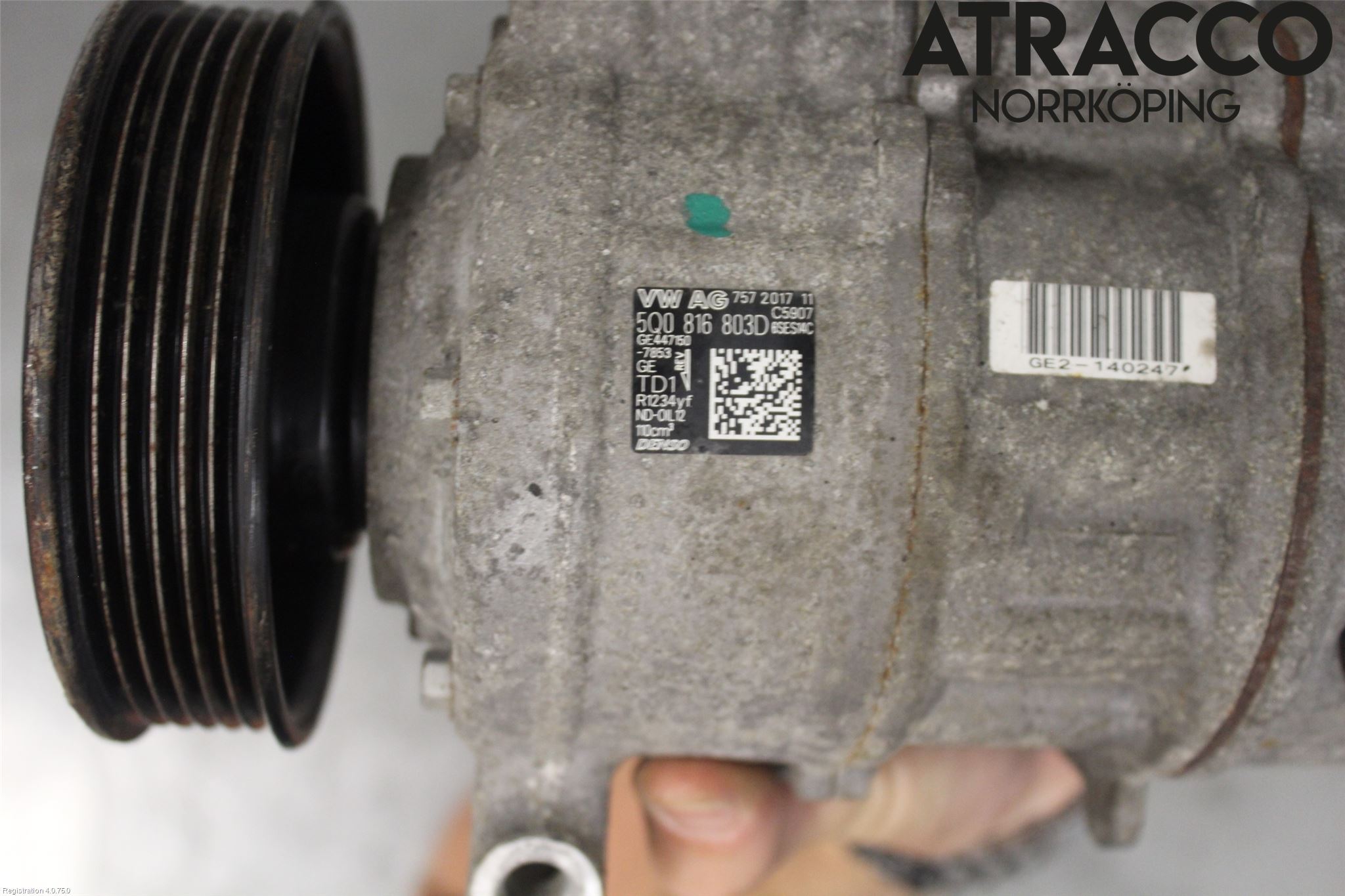 Volkswagen VW PASSAT 15-19 Varme Ac Kompressor