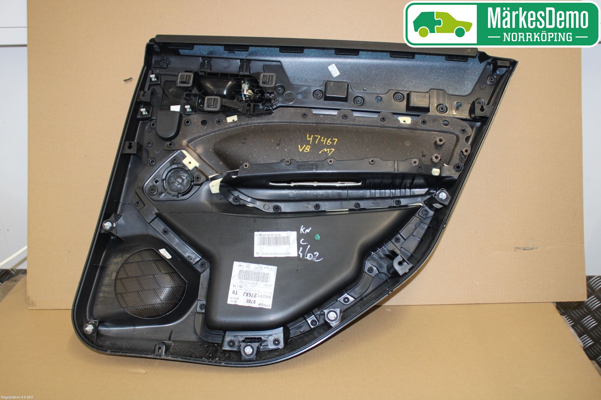 Peugeot 308 14-21 Innr Dørtrekk Venstre