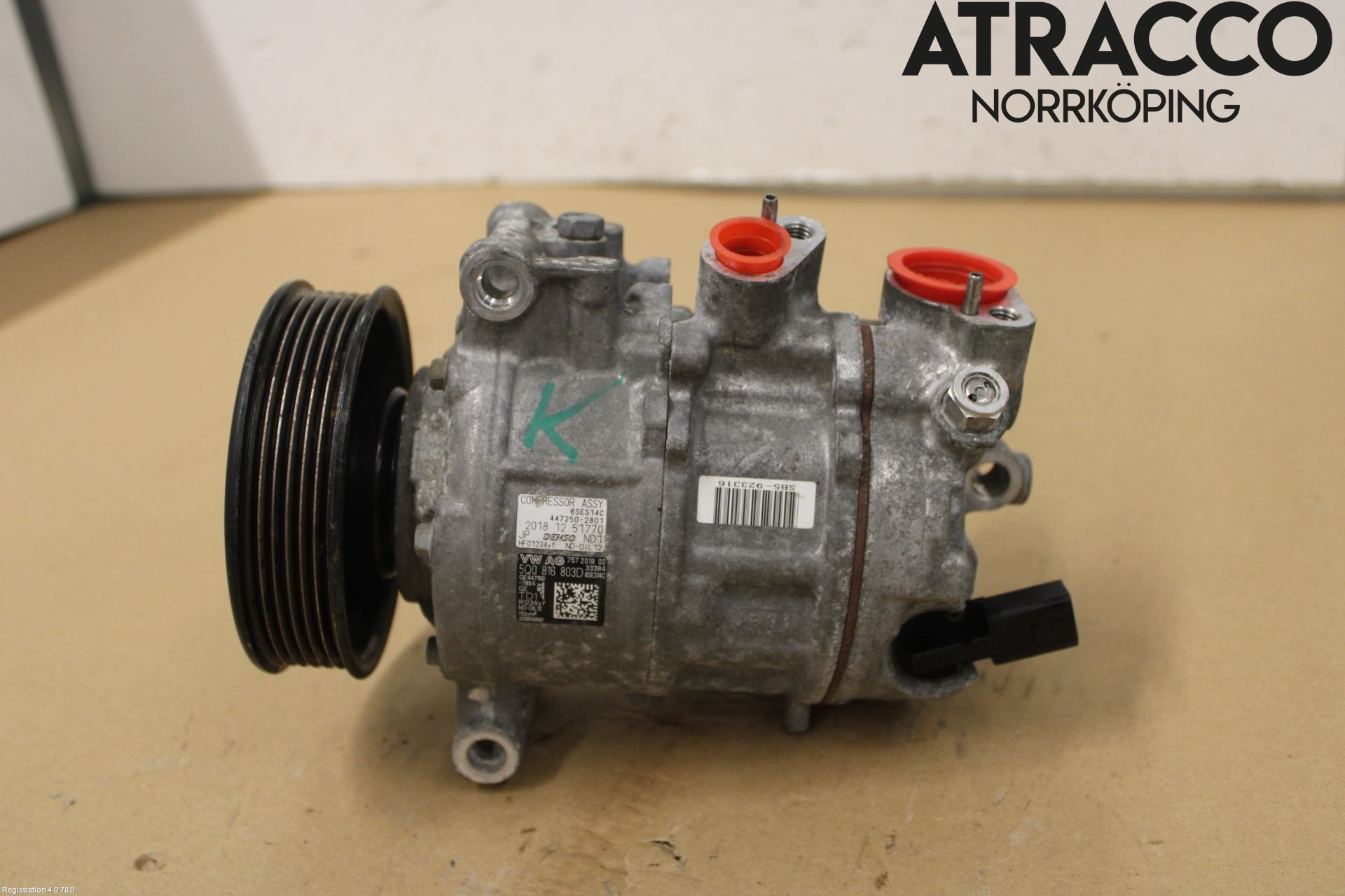 Volkswagen VW TIGUAN 16-24 Varme Ac Kompressor