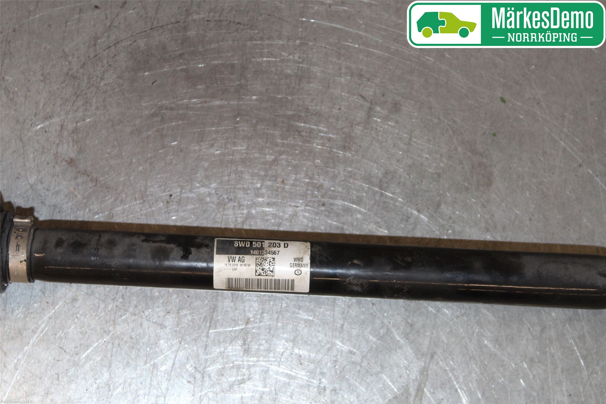 Audi A4/S4 B9 16-19 Drivaksel Bak Kompl Venstre