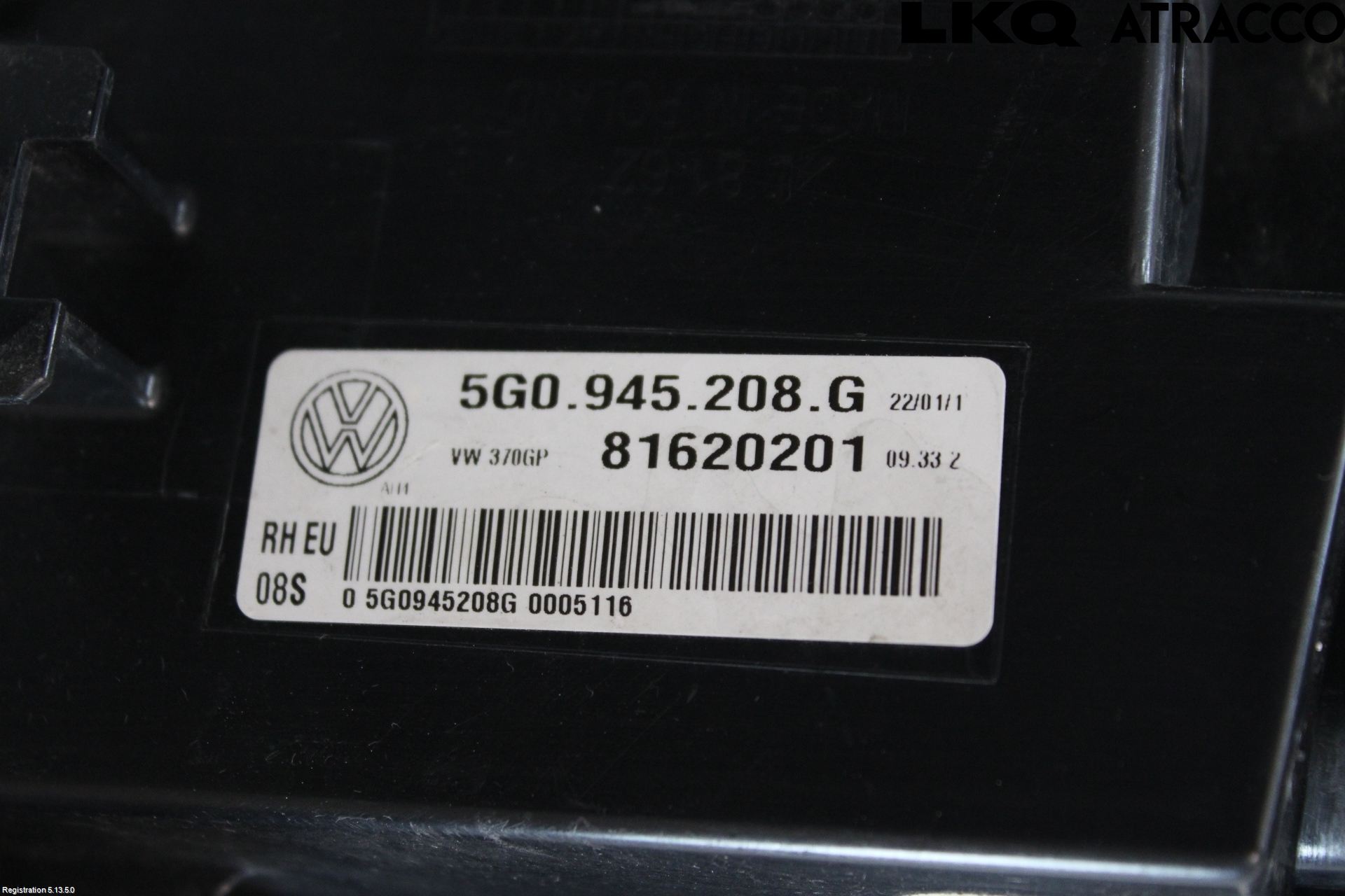 Volkswagen VW GOLF / E-GOLF VII 13-20 Baklykt Høyre