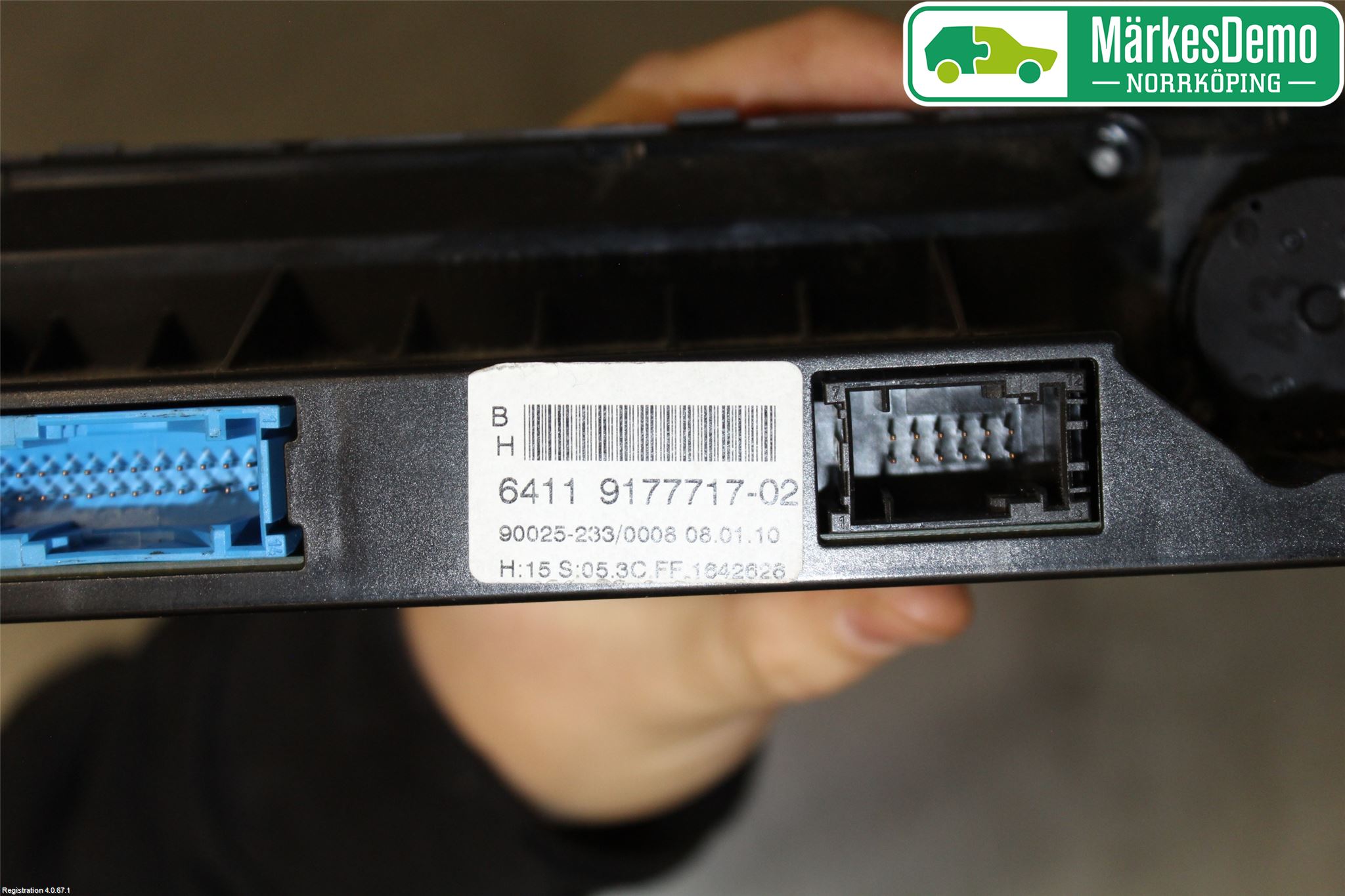 BMW 5 E60/61 Sed/Tou 02-10 Varmeapparat Panel(Regulering)