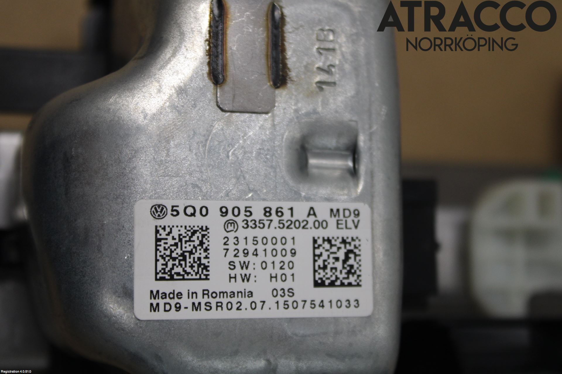Volkswagen VW GOLF / E-GOLF VII 13-20 Rattakselaggregat Justerbart