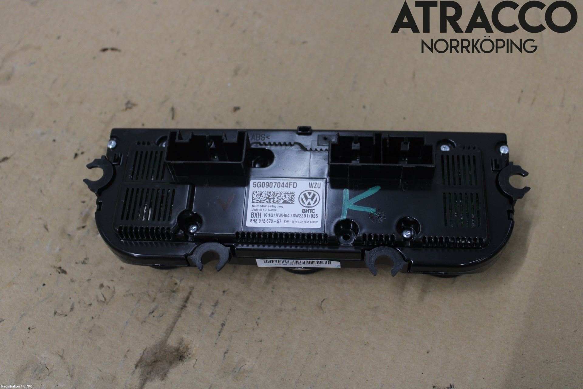 Volkswagen VW GOLF / E-GOLF VII 13-20 Varmeapparat Panel(Regulering)