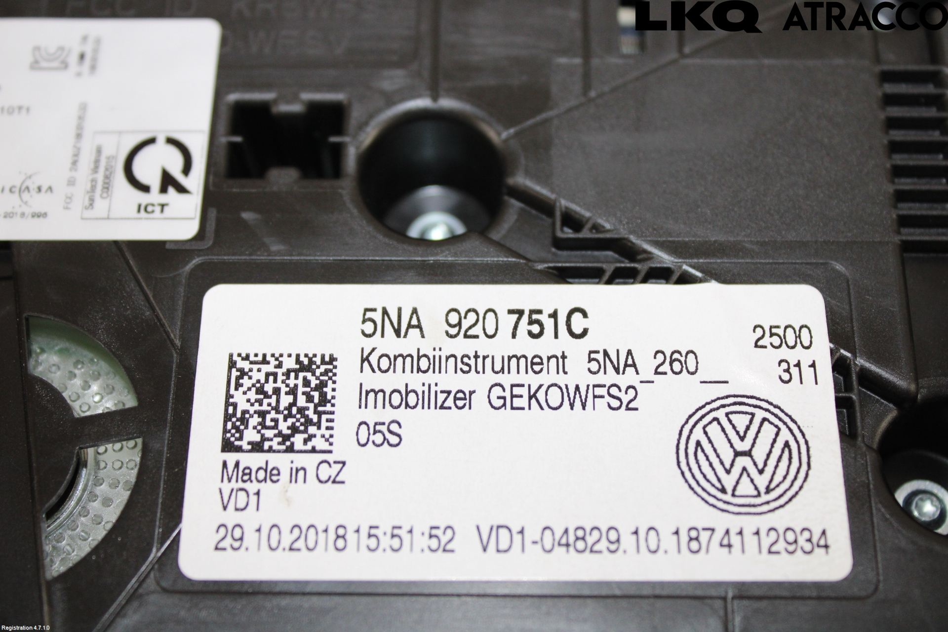 Volkswagen VW TIGUAN 16-24 Instr Kombinert
